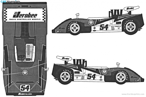 1971 McLaren M8B Roadster blueprint